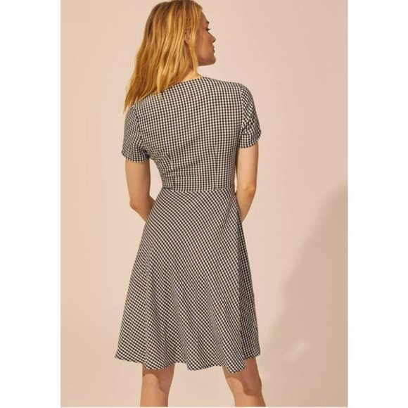 🌺SOLD🌺 NWT Solid & Striped | Black & White Gingham Cutout Dress XS - Picture 4 of 11